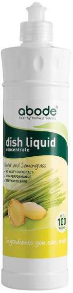 Abode Dish Liquid Ginger & Lemongrass 500ml squirt cap