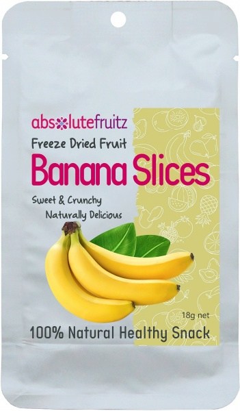 Absolute Fruitz Freeze Dried Banana Slices 18g