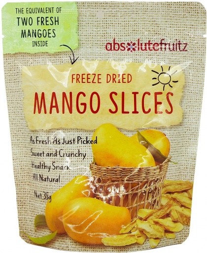 Absolute Fruitz Freeze Dried Mango - Two Mangoes 35g