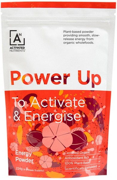 ACTIVATED NUTRIENTS Organic Power Up Energy Powder (To Activate & Energise) 224g