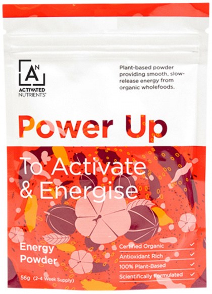ACTIVATED NUTRIENTS Organic Power Up Energy Powder (To Activate & Energise) 56g