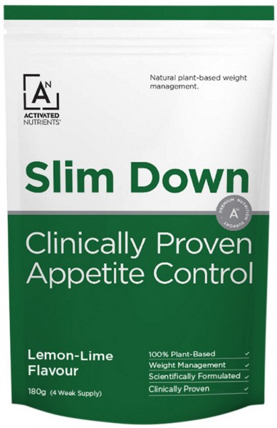 ACTIVATED NUTRIENTS Slim Down (Clinically Proven Appetite Control) Lemon-Lime 180g