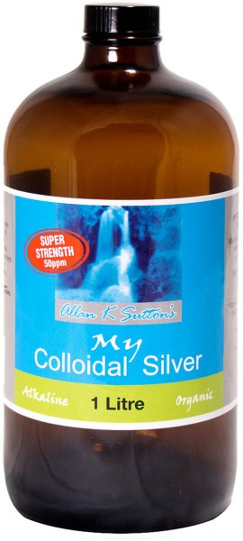 Allan K Sutton's My Colloidal Silver Super Strength 50ppm 1L