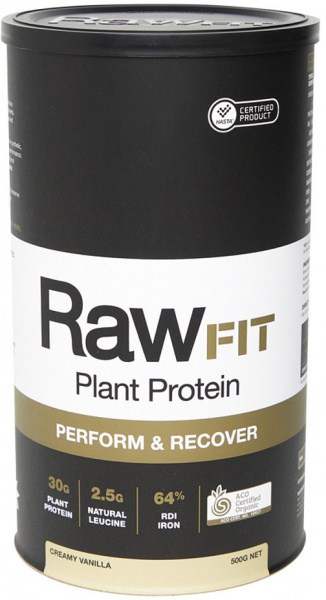 Amazonia Raw RawFit Plant Protein Perform & Recover Creamy Vanilla 500g