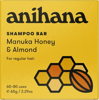 Anihana Shampoo Bar Manuka Honey & Almond Normal Hair 65g