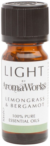 AROMAWORKS LIGHT 100% Pure Essential Oil Blend Lemongrass & Bergamot 10ml