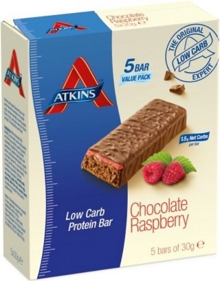 Atkins Advantage 5Pk Low Carb Chocolate Raspberry 150g