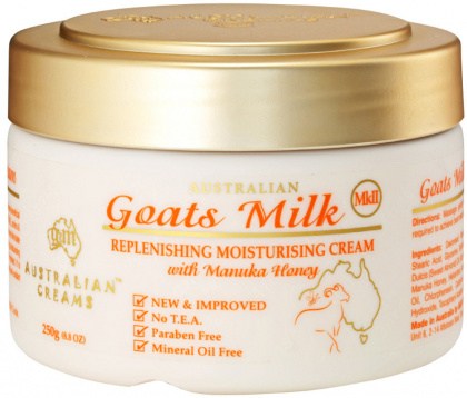 AUSTRALIAN CREAMS MK II Goats Milk Replenishing Moisturising Cream with Manuka Honey 250g