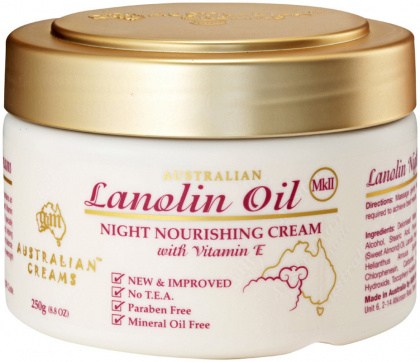 AUSTRALIAN CREAMS MK II Lanolin Oil Night Nourishing Cream with Vitamin E 250g