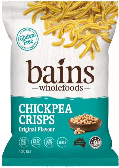 Bains Wholefoods Chickpea Crisps Original  100g