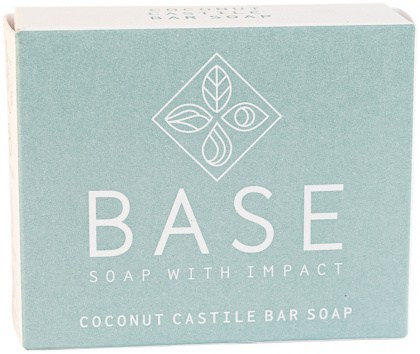 BASE (SOAP WITH IMPACT) Soap Bar Coconut Castile (Boxed) 120g