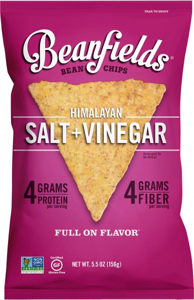 Beanfields Bean Chips Himalayan Salt + Vinegar  6x156g