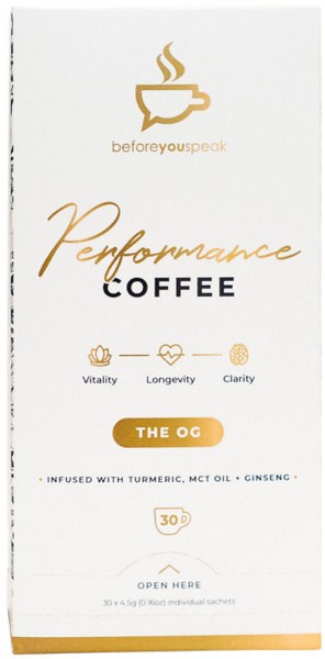 BEFORE YOU SPEAK Performance Coffee The OG 4.5g x 30 Pack