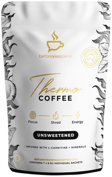 BEFORE YOU SPEAK Thermo Coffee Unsweetened 6.5g x 7 Pack