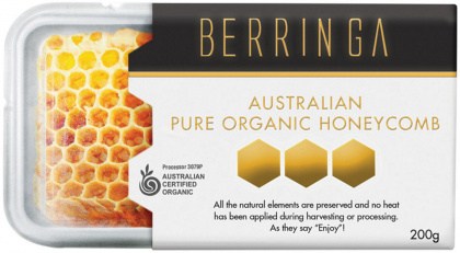 BERRINGA Australian Pure Organic Honeycomb 200g