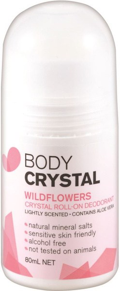 BODY CRYSTAL Crystal Deodorant Roll-On Wildflowers 80ml