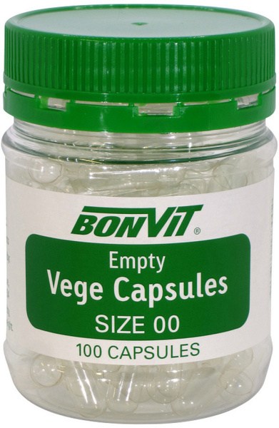 BONVIT Empty Capsules Size '00' Vege 100c