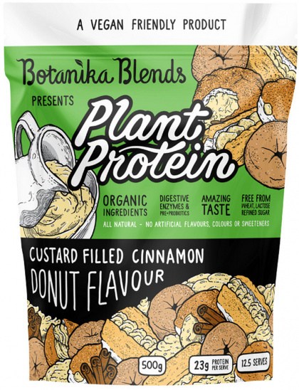 Botanika Blends Plant Protein Custard Filled Cinnamon Donut 500g