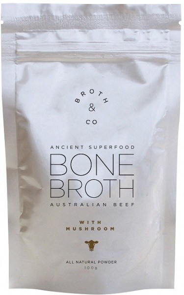 Broth & Co Australian Beef Bone Broth with Mushroom 100g Pouch