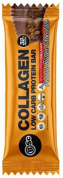 BSc Collagen Protein Bars Peanut Butter Chocolate 12x60g