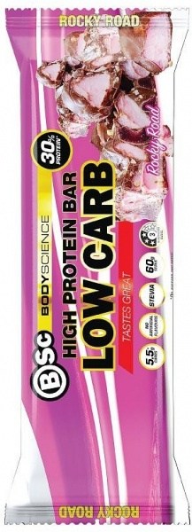 BSc High Protein Low Carb Bar Rocky Road 12x60g
