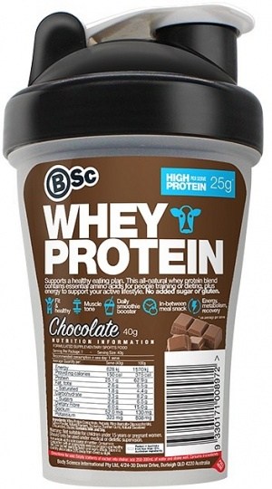 BSc Whey Protein Shake n Take Chocolate 40g