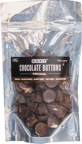 BSKT Chocolate Buttons Dark Cocoa 150g