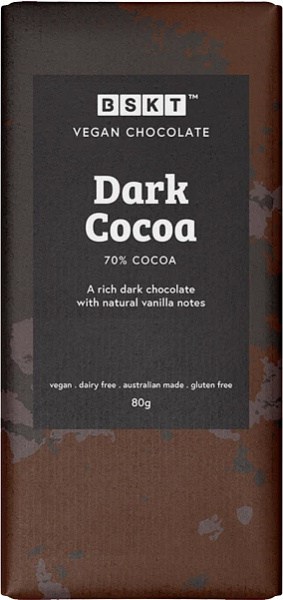 BSKT Vegan Chocolate Dark Cacao  80g