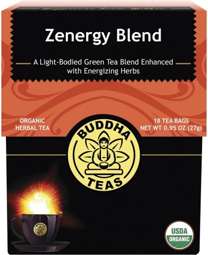 Buddha Teas Organic Herbal Tea Bags Zenergy Blend 18pk