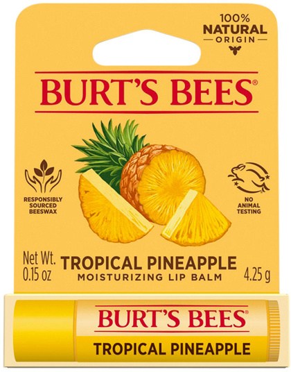 BURT'S BEES Moisturising Lip Balm Tropical Pineapple 4.25g