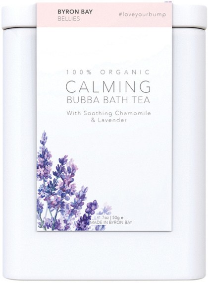 BYRON BAY BELLIES Organic Calming Bubba Bath Tea with Soothing Chamomile & Lavender 50g