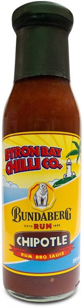 Byron Bay Chilli Co Bundaberg Rum Chipotle Rum BBQ Sauce  250ml