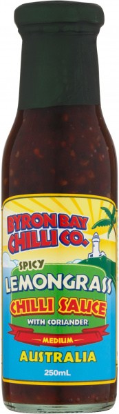 Byron Bay Chilli Spicy Lemongrass Chilli Sauce with Coriander 250ml