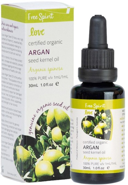 BYRON BAY (FREE SPIRIT) LOVE OILS Organic Argan Seed Kernel Oil 30ml