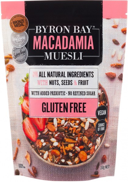Byron Bay Macadamia Muesli Gluten Free Vegan 350g