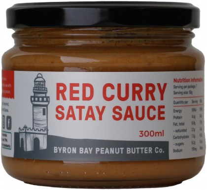 Byron Bay Red Curry Satay Sauce  300ml