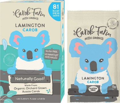 Carob Farm Carob Koala Lamington 50x15g