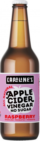 Caroline's Raspberry Apple Cider Vinegar No Sugar Drink 12x330ml MAY24