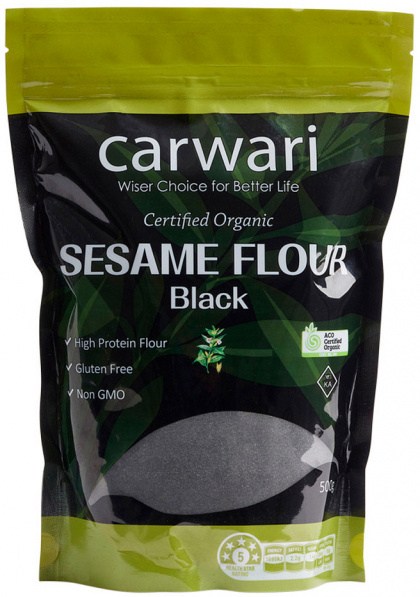 CARWARI Organic Sesame Seed Flour Black 500g