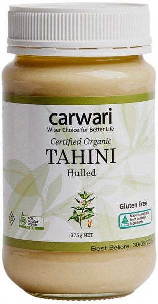 CARWARI Organic Tahini Hulled 375g