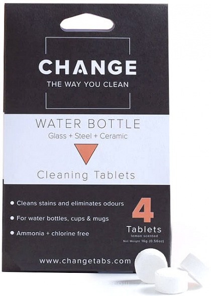 Change Water Bottle Cleaning Tablets (4 Tablets Pouch)