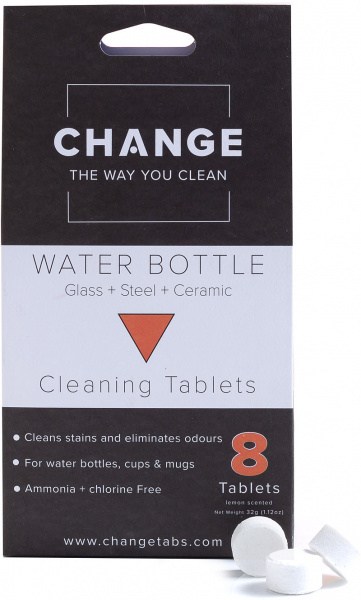 Change Water Bottle Cleaning Tablets (8 Tablets Pouch)