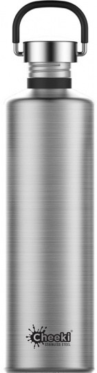 Cheeki Classic Stainless Steel Silver Bottle 1L
