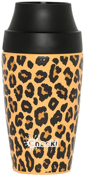 CHEEKI Insulated Coffee Mug 3D Leopard 350ml
