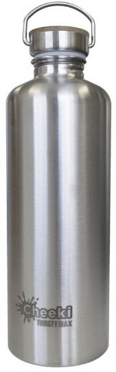 Cheeki Stainless Steel Thirsty Max Bottle Silver 1.6L