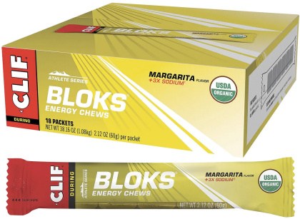 CLIF Bloks Energy Chews Margarita 150mg Sodium 18x60g