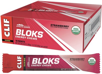 CLIF Bloks Energy Chews Strawberry 18x60g