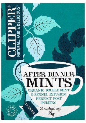 Clipper After Dinner Mints - Organic Double Mint & Fennel Infusion 20 Teabags