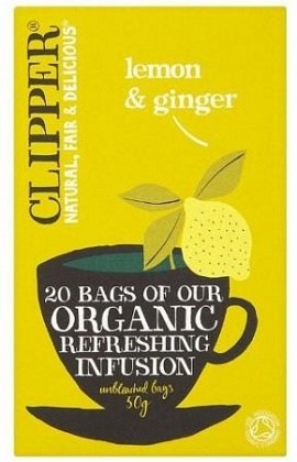 Clipper Organic Refreshing Infusion - Lemon & Ginger 20 Teabags