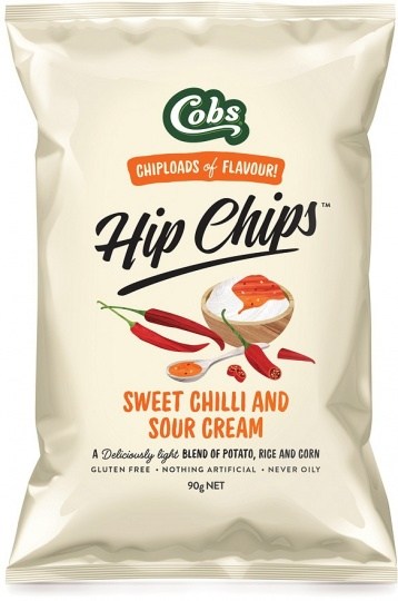 Cobs Hip Chips Sweet Chilli & Sour Cream  8x90g